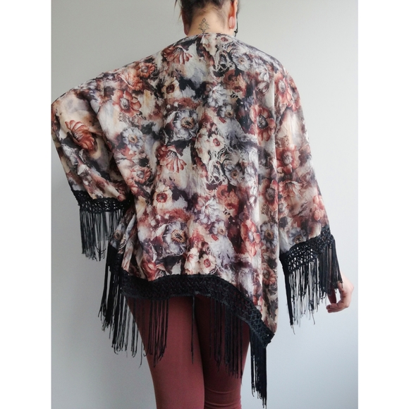 Boho floral robe - Picture 2 of 3
